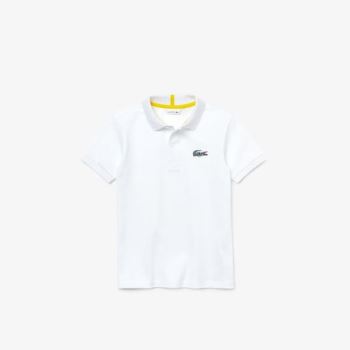 Lacoste Lacoste x National Geographic Cotton Piqué Polo Shirt - Polo Dětské Bílé | CZ-8RfWEs